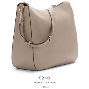 Cuyana Large Hobo Bag Pebble Italian Leather Stone